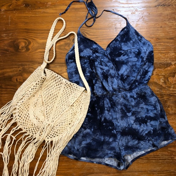 Tilly's Other - Beachy Blue Style Tie-Dye Romper